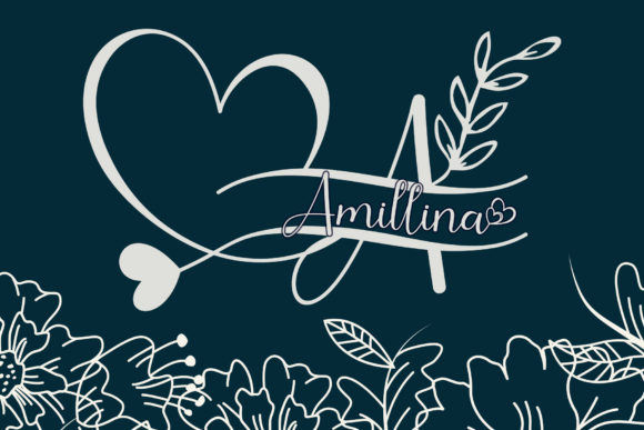 Amillina Monogram: A Romantic Script for Branding