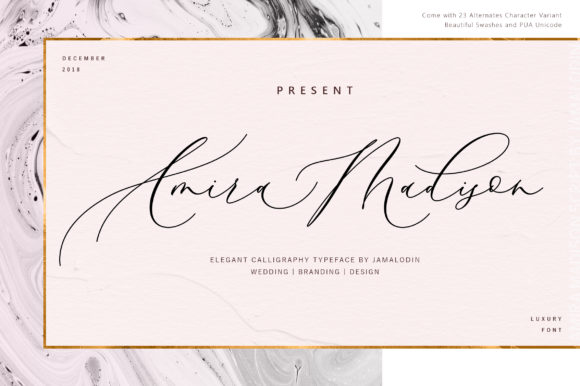 Amira Madison: A Modern Script Font