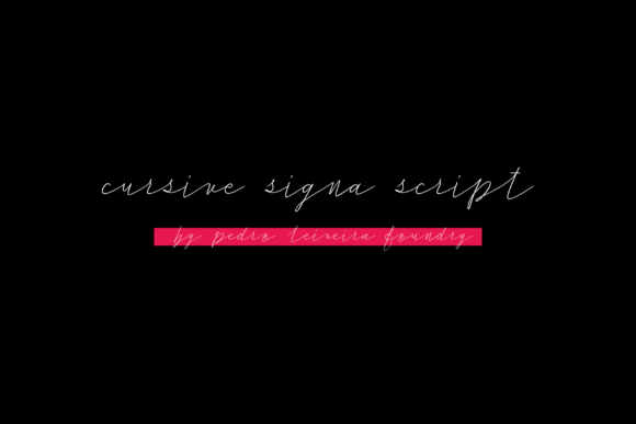 Cursive Signa Script: A Premium Handwritten Typeface for Campaigns