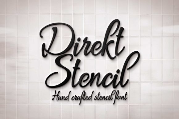 Direkt Stencil: A Script Font That Elevates Editorial Design