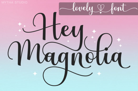 Hey Magnolia: A Handwritten Font for Editorial Elegance