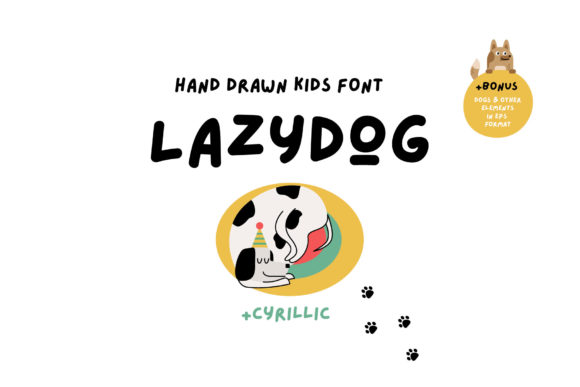 Lazydog Font: A Sweet Handwritten Typeface for Creative Branding