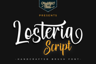 Losteria Script: A Romantic Handmade Typeface for Crafters