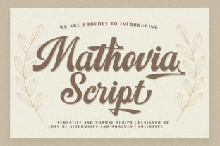 Mathovia Script: A Bold, Vintage Handwritten Typeface for Branding Projects