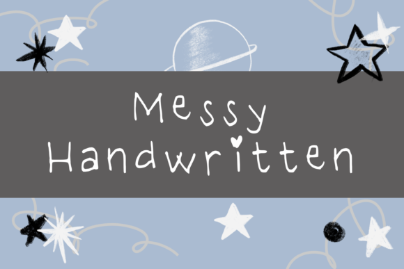 Messy: A Handwritten Typeface with Heart for Editorial Design