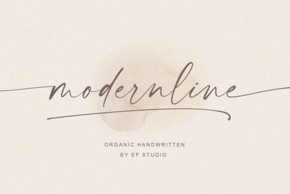 Modernline: A Handwritten Typeface That Elevates Branding