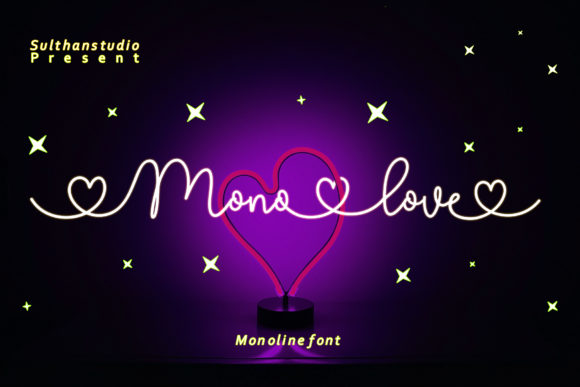 Mono Love: A Sweet Handwritten Font