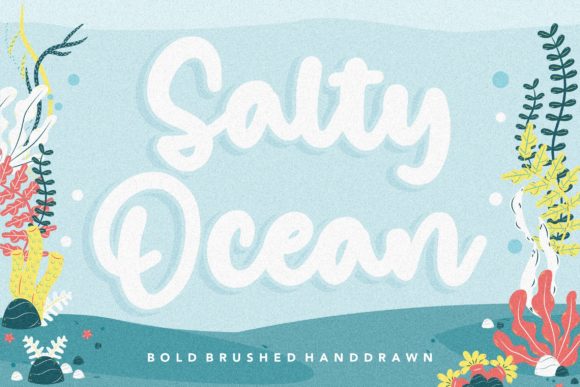 Salty Ocean Font: A Timeless Script for Crafters and Creators