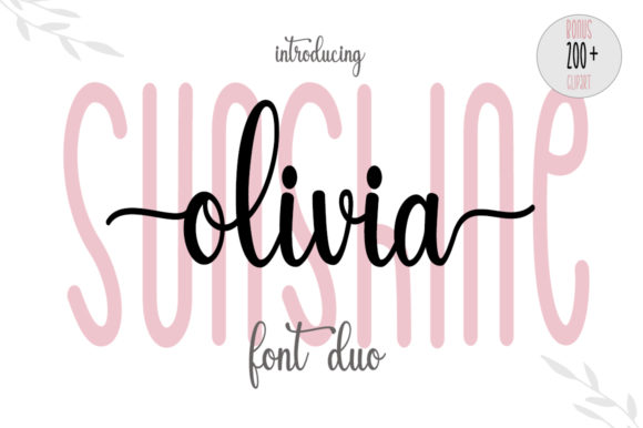 Sunshine Olivia Font: A Display Typeface That Brings Digital Designs to Life