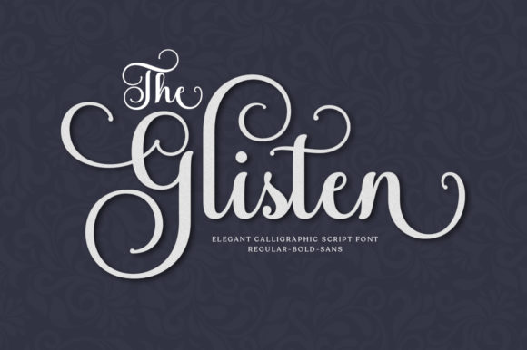 The Glisten Font: Elegant Script for Editorial Design
