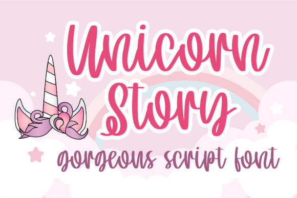 Unicorn Story Font: A Script Amp Typeface That Elevates Digital Branding