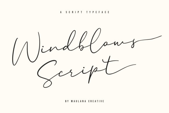 Windblows Script: A Beautiful Font for Your Brand