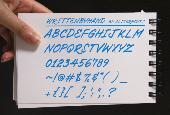 Written by Hand Font: A Versatile Script Typeface for Digital Design