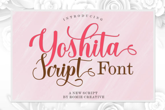 Yoshita Script: A Playful, Romantic Typeface for Creative Branding